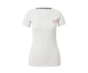 GUESS Camiseta gris claro / rojo / negro / blanco S gris claro / rojo / negro / blanco