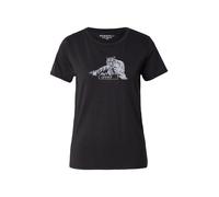 GUESS Camiseta gris / negro S gris / negro