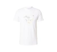 GUESS Camiseta gris oscuro / naranja claro / blanco S gris oscuro / naranja claro / blanco