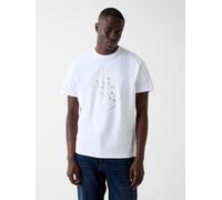 GUESS Camiseta gris oscuro / negro / blanco / offwhite M gris oscuro / negro / blanco / offwhite