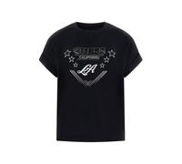 GUESS Camiseta 'LA STARS' negro / plata / blanco L negro / plata / blanco