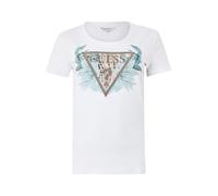 GUESS Camiseta moca / oro / petróleo / blanco XS moca / oro / petróleo / blanco