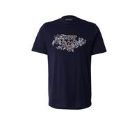 GUESS Camiseta navy / naranja claro / blanco S navy / naranja claro / blanco