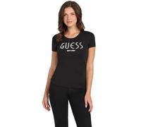 GUESS Camiseta negro / blanco XS negro / blanco