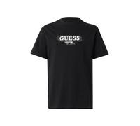 GUESS Camiseta negro / blanco M negro / blanco