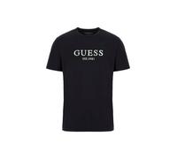 GUESS Camiseta negro / blanco XL negro / blanco