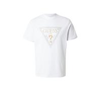 GUESS Camiseta oro / gris / blanco XL oro / gris / blanco