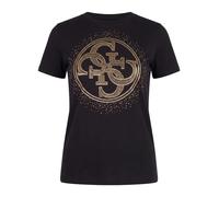 GUESS Camiseta oro / negro S EUR