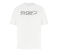Guess- Camiseta Oversize con Logo- Tops- Hombre- Blanco- S- Camiseta Oversize con Logo