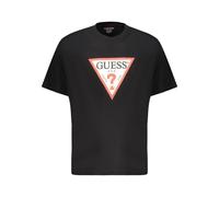 Guess- Camiseta Oversize de Manga Corta- Tops- Hombre- Negro- S- Camiseta Oversize de Manga Corta