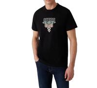 GUESS Camiseta para Hombre, Diseño Gráfico Decorativo, Manga Corta, Negro (FR/ES, Letras, XL, Regular, Regular, Negro)