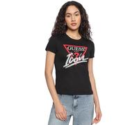 GUESS Camiseta para Mujer Icon, Negro, W4YI32 I3Z14 JBLK (FR/ES, Letras, L, Regular, Regular, Negro)