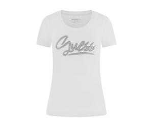 GUESS Camiseta plata / blanco XL plata / blanco