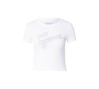 GUESS Camiseta plata / blanco XS plata / blanco