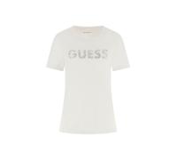 GUESS Camiseta plata / blanco XS plata / blanco