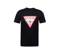 GUESS Camiseta rojo vivo / negro / blanco lana S rojo vivo / negro / blanco lana