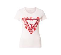 GUESS Camiseta rosa pastel / rojo / plata / blanco L rosa pastel / rojo / plata / blanco