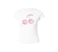 GUESS Camiseta rosa / rosa claro / blanco, Talla L