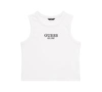 Guess Camiseta sin Mangas de Punto Acanalado para niña, Blanco Puro, 16 años
