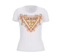 Guess.. Camiseta Triangle Flowers Blanca W5YI08 J1314-G011 XL