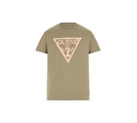 GUESS Camiseta triangular de manga corta ecológica para hombre, Planta de salvia, Large