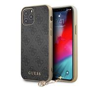 Guess Funda protectora para iPhone 12/12 Pro con 4G estampado, Gris
