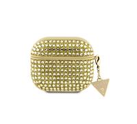 Guess Carcasa para Earbuds 3 4G Diamante con Encanto, Dorado