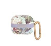 Guess Carcasa para Earbuds 3 Flores con Anillo, Multicolor