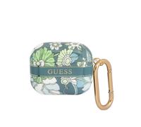 Guess Carcasa para Earbuds 3 Flores con Anillo, Multicolor