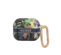 Guess Carcasa para Earbuds 3 Flores con Anillo, Multicolor
