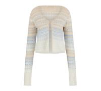 GUESS Cárdigan 'ROSALYN' beige / azul claro / blanco XL beige / azul claro / blanco