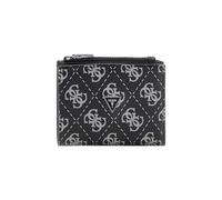 Guess Cartera Hombre Milano, piel, Dark Black, 8 x 10,5 x 2,5 cm, con monedero y 6 compartimentos para tarjetas