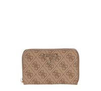 Guess Cartera para mujer Laurel II SLG Medium Zip Around - Logo - Latte