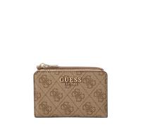 Guess – Tarjetero con cremallera Laurel II para mujer, logotipo Latte, talla única
