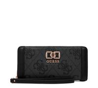 Guess Monedero Karnilla grande con logo y cierre de cremallera Gris oscuro