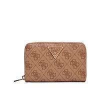 Guess Cartera para mujer Laurel II SLG Medium Zip Around - Logo - Latte