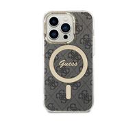 Guess Case 4G Para Magsafe Negro - iPhone 15 Pro