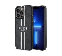 Guess Case 4G Printed Stripes MagSafe Negro - iPhone 13 Pro Max