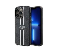 Guess GUHMP14XP4RPSK - Carcasa para iPhone 14 Pro MAX de 6,7 Pulgadas, diseño de Rayas Estampadas, Color Negro
