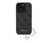 Guess Case - Carcasa para iPhone 16 Pro Max con colgante, color negro