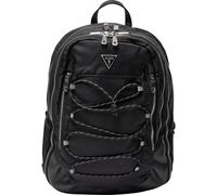 Guess, certosa, nylon, textile crossbody bag, black, hmecrnp2209, 33 x