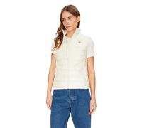 Guess- Chaleco acolchado ecológico sin mangas- Jackets- Mujer- Blanco- M- Chaleco acolchado ecológico sin mangas