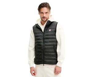 Guess- Chaleco Elegante sin Mangas Triángulo- Jackets- Hombre- Negro- 2XL- Chaleco Elegante sin Mangas Triángulo