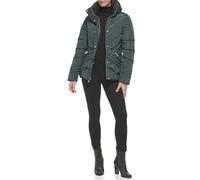 GUESS Chaqueta acolchada de peso medio para mujer, Abeto para clima frío, S