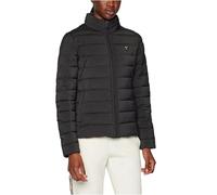 GUESS Chaqueta acolchada Diann pesada para mujer, Negro azabache, Large