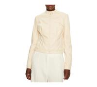 Guess- Chaqueta de cuero sintético con bolsillo- Jackets- Mujer- Beige- XS- Chaqueta de cuero sintético con bolsillo