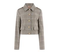 GUESS Chaqueta de entretiempo 'GERALDINE' beige / azul pastel / marrón oscuro XL beige / azul pastel / marrón oscuro