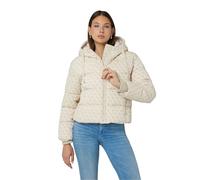 GUESS Chaqueta de plumón para mujer con logotipo 4G W4BL36WGJZ0 7625408550433 - Blanco Beige FN1E, blanco y beige.