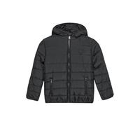 GUESS Chaqueta Negra con Capucha NIÑO H4BJ10 WCFM0 JBLK, Bolsillos con Cremallera, (FR/ES, Edad, 12 años, Regular, Negro)