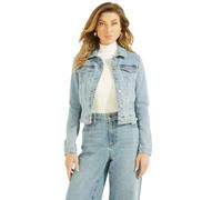 GUESS Chaqueta vaquera sexy para mujer, Aria Wash, S